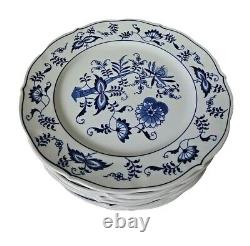 Set Of 12 Vintage Blue Danube Japan Blue Onion Porcelain 10 3/8 Dinner Plate