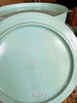 Set Of 12 Vintage Heller Design By Massimo Vignelli Dinner Salad Plates