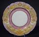 Set Of 4 Incredible Limoges Heavy Raised Gold Dinner Plates Purple/pink