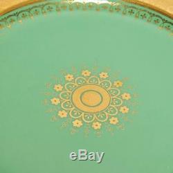 Set Of 4 Minton Gold Encrusted Dinner Plates For Thomas Goode & Co. London
