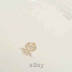 Set Of 4 Minton Gold Encrusted Dinner Plates For Thomas Goode & Co. London