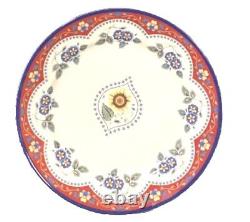 Set Of 4 Vera Bradley Emily Andrea By Sadek 10 3/4 1 Ea. Sunflower Dinner Plate