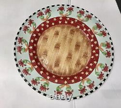 Set Of 5 Rare Fitz And Floyd Herrick Collection Fox And Hare 10 Dinner Plate