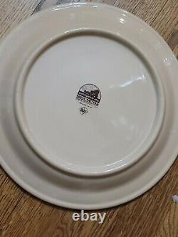 Set Of 5 Wallace Rodeo Restaurant Ware Dinner Plates Cowboy Till Goodan MINT