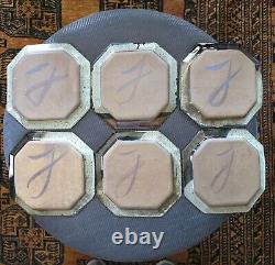 Set Of 6 John Freimarck 11 Octagonal Stoneware Plates Butterflies Free Shipping