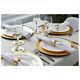 Set Of 60 Gold Round Charger Under Plates Place Settings Wedding Serving Platter