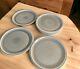 Set Of 8 Williams Sonoma Jars France Cantine Grey 10 1/2 Dinner Plates