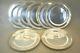 Set Of Seven Sterling Silver 833 Portugal Dinner Plates 10 1/2 Chargers 145oz