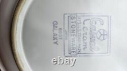 Set Western Cream Stoneware Japan Galaxy #8007 Dinner Plates Retro Vitnage Rare