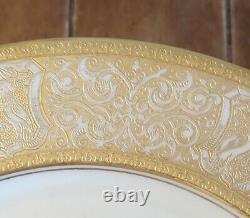 Set of 10 Heinrich & Co Bavaria Gold Encrusted Dinner Plates