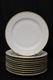 Set Of 10 M. Redon 9 3/4 Dinner Plates Pl Limoges White, Gold Trim Rdn2 C. 1900