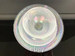 Set of 12 ARTISTIC ACCENTS PEARL WHITE OPAL IRIDESCENT DINNER SALAD PLATE BOWL