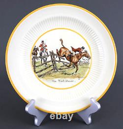 Set of 12 Cyril Gorainoff Foxhunt Dinner Plates 10 in