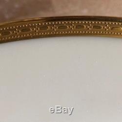 Set of 12 Lenox Gold Encrusted Border Dinner Plates Green Backstamp 1830/S. 8