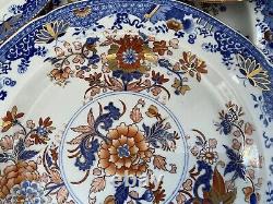 Set of 12 Spode Imari Stone China Salad Plates 2086 Regency 1805-1830 Very Rare