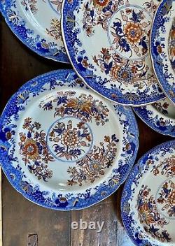 Set of 12 Spode Imari Stone China Salad Plates 2086 Regency 1805-1830 Very Rare