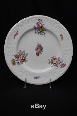 Set of 12 Vintage Coalport SEVRES GROUP Floral 10.25 Dinner Plates, England