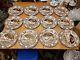 Set Of 12 Wedgwood Fallow Deer Brown Copper/gold Lustre 10 Dinner Plates