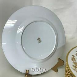 Set of 16 Minton Porcelain Gold Encrusted Dinner Plates