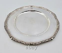 Set of 2 1795 George Smith III & William Fearn Sterling Silver 11 Dinner Plates