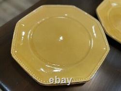 Set of 2 Vintage Terre Provence France Dinner Plates 12 Yellow NWT EUC 32