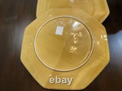 Set of 2 Vintage Terre Provence France Dinner Plates 12 Yellow NWT EUC 32