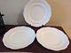 Set Of 3 Copeland Spode Gadroon Dinner Plates Off White Scalloped Rope Edge