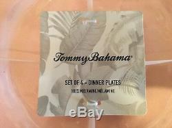 Set of (30) Tommy Bahama Melamine Pink Rustic Crackle Serving Bowls Dinner Plate