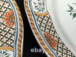 Set of 4 Gien France AU SAINFOIN France Dinner Plates 10 3/8