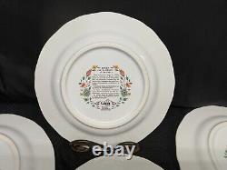 Set of 4 Gien France AU SAINFOIN France Dinner Plates 10 3/8