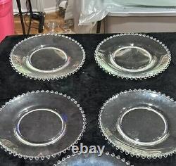Set of 4 Imperial Candlewick 10-1/4 Dinner Plates Excellent Condition