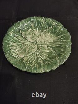 Set of 4 Italy Made Leaf Cabbage Plates