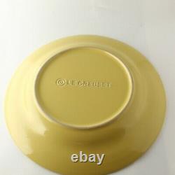 Set of 4 Le Creuset Yellow Soleil 12 Dinner Plates