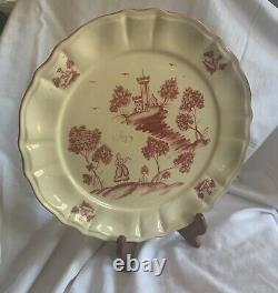 Set of 4 New Pierre Deux French Country Portugal Dinner Plates 10.75 Castle