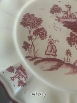 Set of 4 New Pierre Deux French Country Portugal Dinner Plates 10.75 Castle