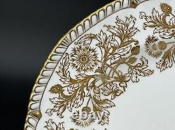 Set of (5) Royal Crown Derby BROCADE 10.5 Gold Bone China Dinner Plates