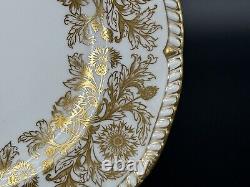 Set of (5) Royal Crown Derby BROCADE 10.5 Gold Bone China Dinner Plates