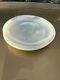 Set Of 6 Artistic Acents 11 Glass Iridescent Dinner Plates White Pearl Swirl