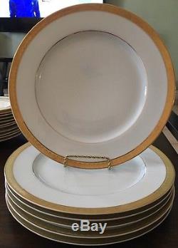 Set of 6 Bernardaud Limoges France Rhapsody Dinner Plate 10 3/4 in