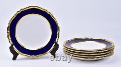 Set of 6 Copeland Spode Blue Lapis and Gold Dinner Plates 9 R7287