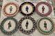 Set Of 6 Palio Di Siena Contrade Ceramic 10.75 Drummer Dinner Plates