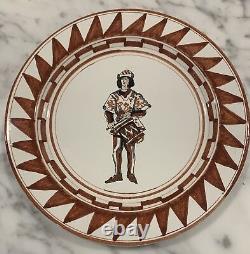 Set of 6 Palio di Siena Contrade Ceramic 10.75 Drummer Dinner Plates