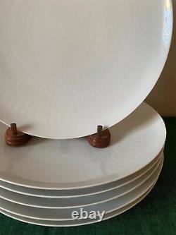 Set of 6 Rosenthal ROMANCE White Dinner Plates Large Size Germany