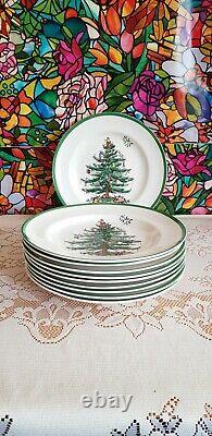 Set of 6 x Spode Christmas Tree 10.5 inch dinner plates