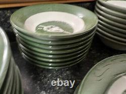 Set of 76 pieces of tableware Vintage Colonial Homestead nice vintage stuff