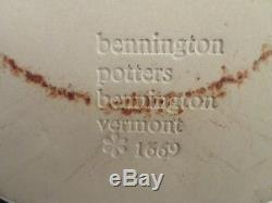 Set of 8 Bennington Potteries AGATE WHITE 10.5 Dinner Plates #1669
