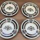 Set Of 8-grace Teaware Halloween Skull King Crown Dinner 10 & 8 Plates New