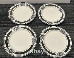 Set of 8-Grace Teaware Halloween Skull King Crown Dinner 10 & 8 Plates NEW