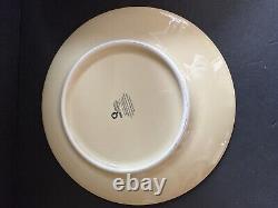 Set of 8 Matceramica Yellow Embossed Dots Dinner Plates 11 Portugal