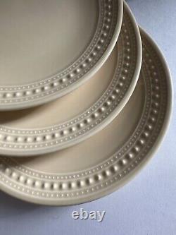 Set of 8 Matceramica Yellow Embossed Dots Dinner Plates 11 Portugal